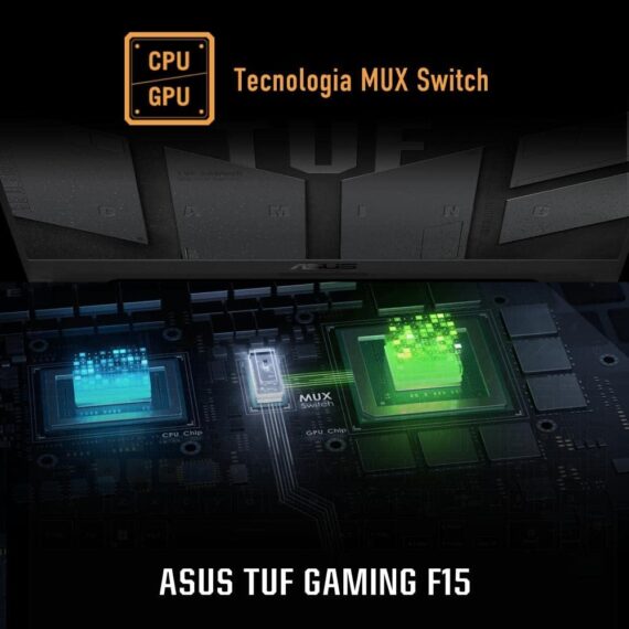 Notebook Asus TUF Gaming F15, Intel Core i5, 16 GB, 512 GB SSD, Keeps, RTX3050, Tela 15,6 "FHD, Mecha Gray - FX507ZC4 -HN232 - Image 7