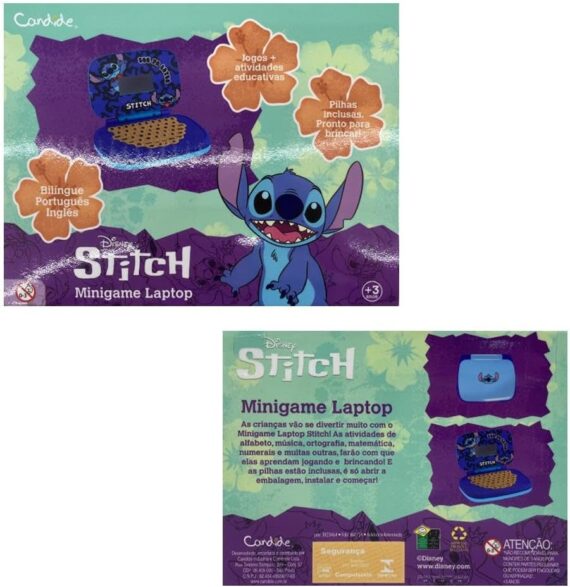 Candide, Laptop Infantil, Stitch, Brinquedo Educativo - Bilíngue - Image 2