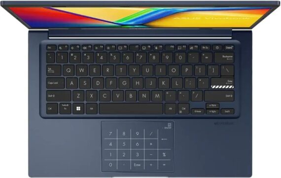 ASUS Laptop Vivobook FHD de 14 polegadas, processador Intel Core i3-1315U, 8 GB de RAM, SSD de 128 GB, Windows 11 Home, gráficos Intel UHD, Wi-Fi, Bluetooth, azul silencioso, X1404VA-I38128 - Image 2