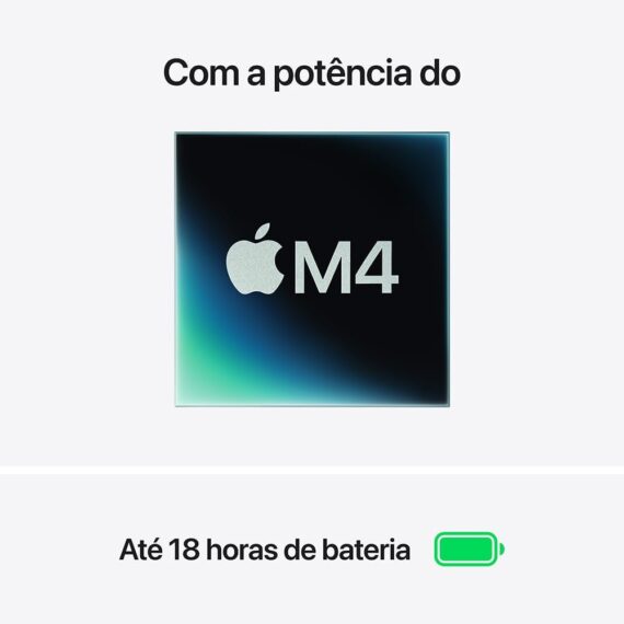 Apple 2025 MacBook Air (de 13 polegadas, Processador M4 da Apple com CPU 10‑core e GPU 8‑core, 16GB Memória unificada, 256 GB) - Prateado - Image 2