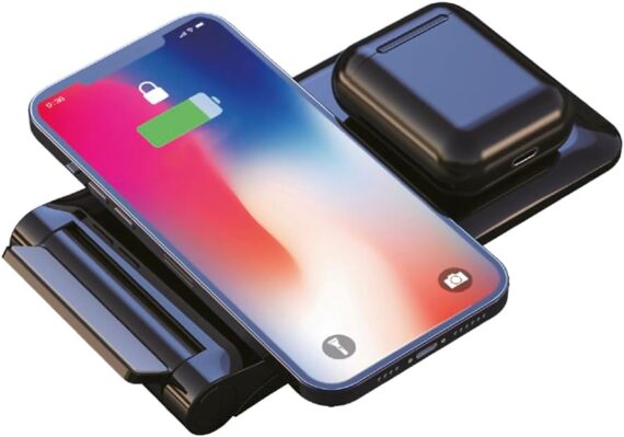 Carregador Por Indução Sem Fio - Compatível Com Apple iPhone 15 14,13,12,11 (Pro, Pro Max)/XS/XR/XS/X/8 (Plus) - HS502 - Image 2