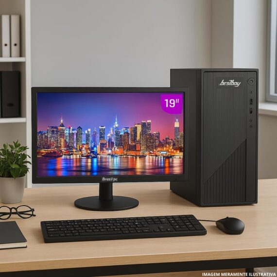 Computador Completo Intel Core I5 8gb de Ram Ssd 256gb Monitor Led 19polegada Hdmi + Windows 10 - Image 2