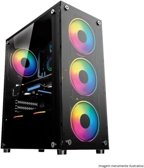 Gamer Computador Completo Intel Core i7 16GB SSD 512GB Kit Gamer com o fone de ouvido monitor 20 "Windows 10 3Green Flash - Image 2