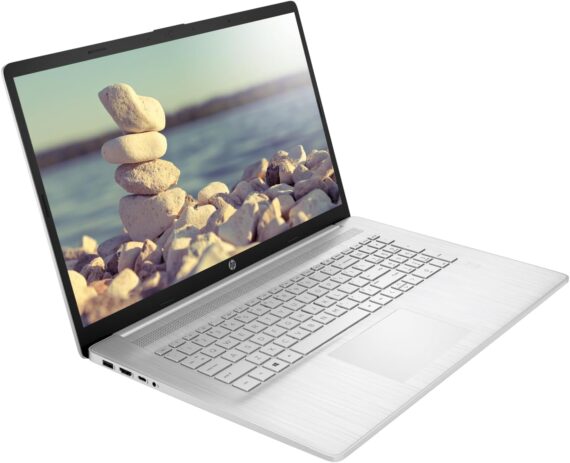 HP Laptop 17, tela FHD de 17,3 polegadas, AMD Ryzen 5 5500U, SSD de 16 GB, SSD de 512 GB, webcam, HDMI, leitor de impressão digital, Wi-Fi, Windows 11 Home, prata - Image 2
