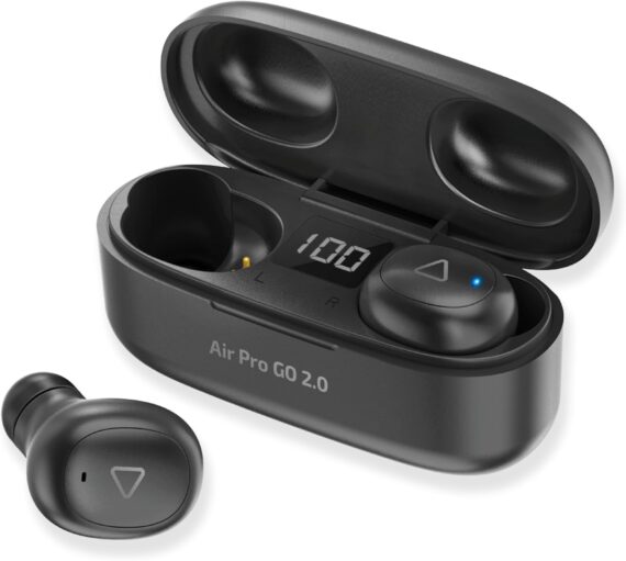 I2GO, Fone de Ouvido Sem Fio, Bluetooth 5.2, TWS, Air Pro GO 2.0, Controle Touch, Estojo de Carregamento, 20 Horas totais de Bateria, Preto, i2GO PRO - Image 2