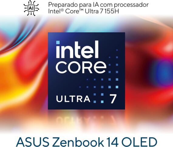 Notebook Asus ZenBook 14 OLED Core Ultra 7, 16 GB, 1000 GB, Tela 14 ", W11 Home, Ponder Blue - UX3405MA -QD344W - Image 2