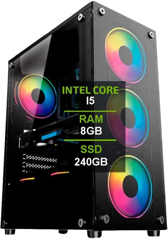 PC Gamer CPU CONCLUTO I5 8GB SSD 240GB Monitor 19 Kit Gamer - Image 2