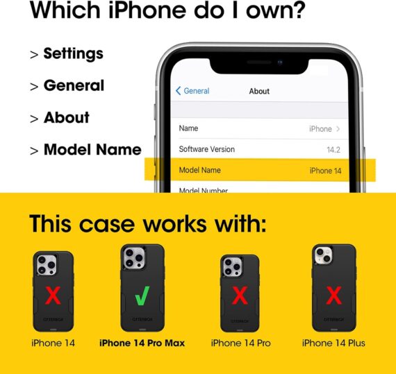 Série OtterBox Commuter para iPhone 14 Pro Max (somente) - Não seja azul (azul) - Image 2