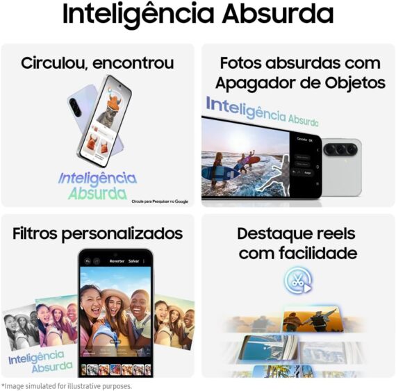Smartphone Samsung Galaxy A56 5G 128GB, 8GB RAM, Câmera 50MP, IP67, Super AMOLED 6.7", Recursos AI, Verde - Image 2