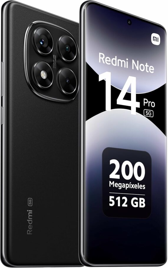 Smartphone Xiaomi Redmi Nota 14 Pro 5g Midnight Black (Preto) 12 GB RAM 512GB ROM NFC (24090RA29G) - Image 2